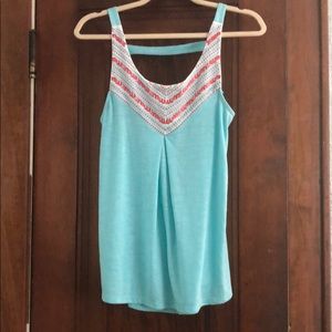 Bright blue detail tank